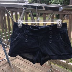 Zanadi high rise sailor button shorts